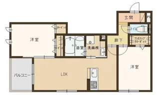 フローリッシュⅡ【1階】の間取り
