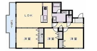 ダンディライオン魚崎【4階】の間取り