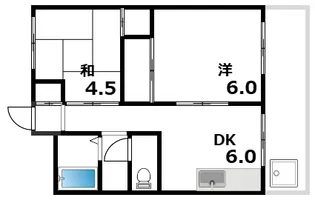 六甲道レクラン【2階】の間取り
