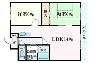 フローラ上ヶ原【3階】の間取り