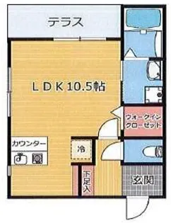 HCフラッツ青谷ガーデン【1階】の間取り