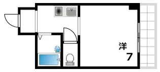 タウンクレスト大原【4階】の間取り