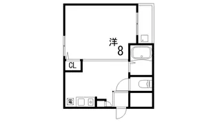 リーベン美幸【4階】の間取り