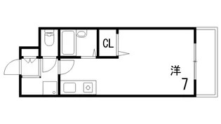 クレアコート産所町【1階】の間取り