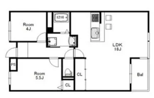 芦屋翠ヶ丘アーバンリズ【3階】の間取り