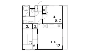 夙川大谷ハウス【1階】の間取り