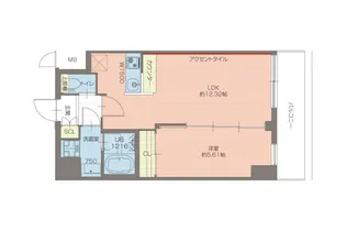 プレジオ西宮北口【2階】の間取り