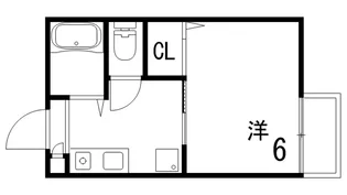 住吉西尾ハイツ【1階】の間取り