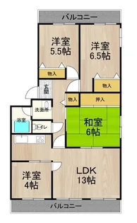 フェルザ西宮【2階】の間取り