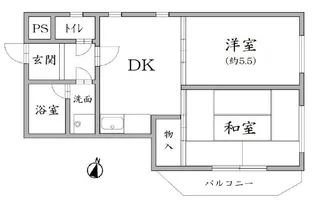 メゾン北村【2階】の間取り