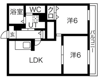ハイツヨシダ【3階】の間取り