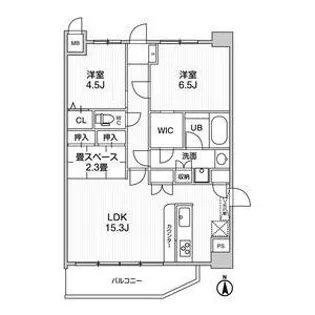 LA DOUCEUR西宮北口【6階】の間取り