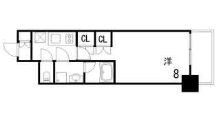ブランシエスタ西宮【5階】の間取り