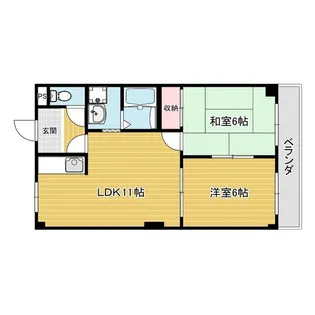 甲陽園ローズハイツ【1階】の間取り