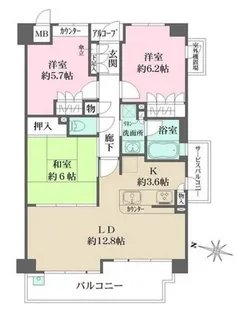アルス芦屋川【403号室】の間取り