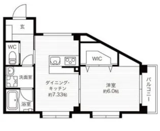 CoLaBo西北ガーデンズ【1階】の間取り