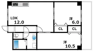 芦屋東山アーバンライフ【2階】の間取り