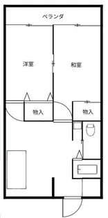ビューライフ六甲【2階】の間取り