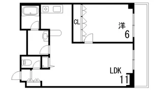 イーストコート2番街【9階】の間取り