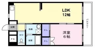 グローリー甲子園【2階】の間取り