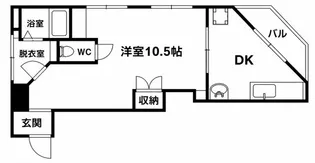 稗原マンション【4F号室】の間取り