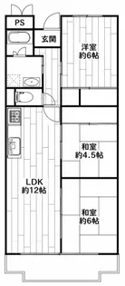 荒神山マンション【2階】の間取り