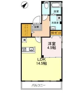 ユーセービル【2階】の間取り