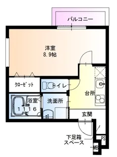 フジパレス西宮今津III番館【2階】の間取り