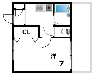 グレースハイツ六甲【4階】の間取り