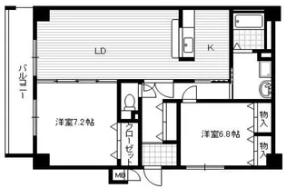 ドムストリア【4階】の間取り