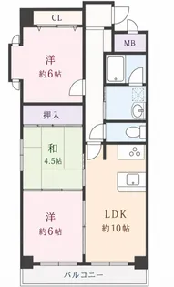 HACHIBUSE六甲【2階】の間取り