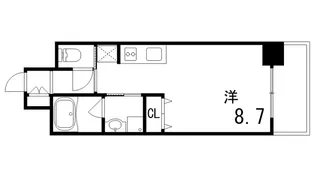 エルセレーノ石屋川【3階】の間取り