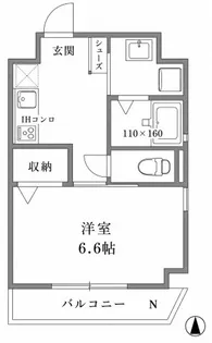 コモ西宮北口【2階】の間取り