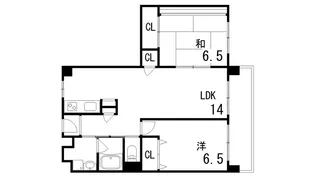 松園ハイツ【3階】の間取り