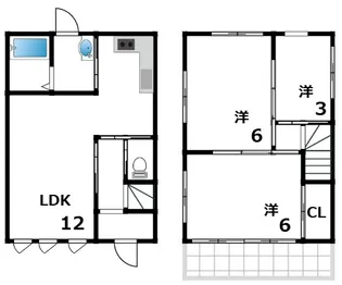愛宕山テラスハウスの間取り