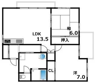 ル・レーヴ【202号室】の間取り