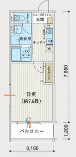 リアフラッツ上ヶ原【3階】の間取り