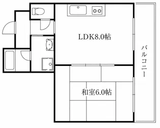 インテリアハシモトビル【2階】の間取り