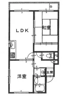 セジュール甲東Ⅰ【2階】の間取り