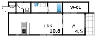 T-square摂津本山【201号室】の間取り