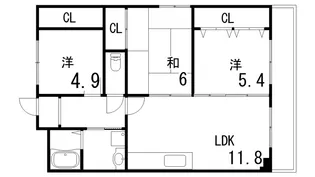 フレンテ灘【6階】の間取り