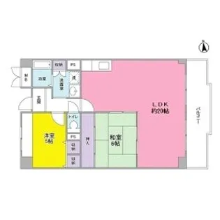 ポルト西宮【4階】の間取り