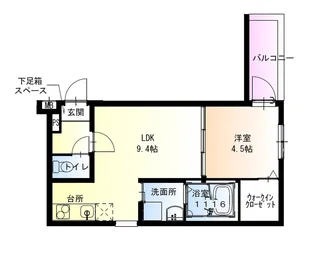 D-5フジパレス南甲子園【1階】の間取り