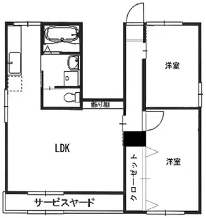 カーサ摩耶【1階】の間取り