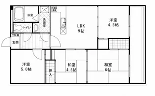 ラフォーレ夙川【3階】の間取り