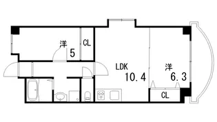 リッジヴィラ六甲【3階】の間取り