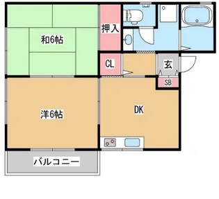 サンコート【201号室】の間取り