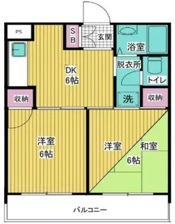ハイコート甲子園【4階】の間取り