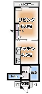 ベルメゾン西宮【5階】の間取り