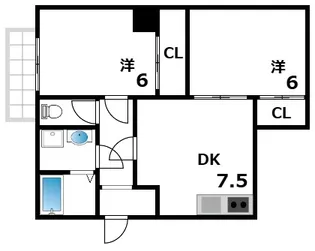 ロイヤル甲子園【3階】の間取り